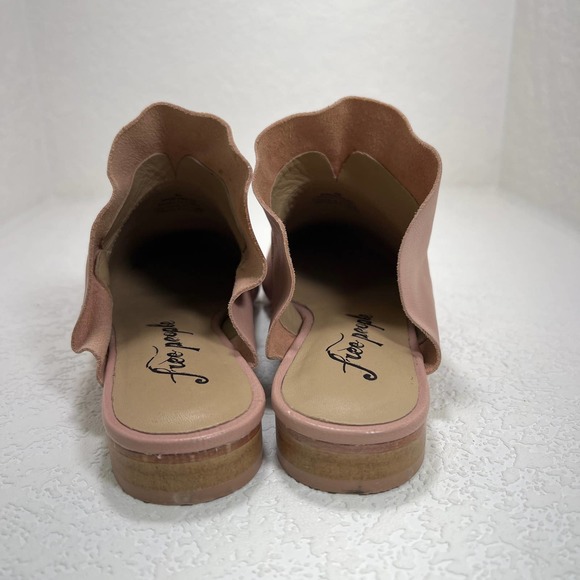 Free‎ People blush pink Sienna ruffle mule size 36 - Picture 4 of 7
